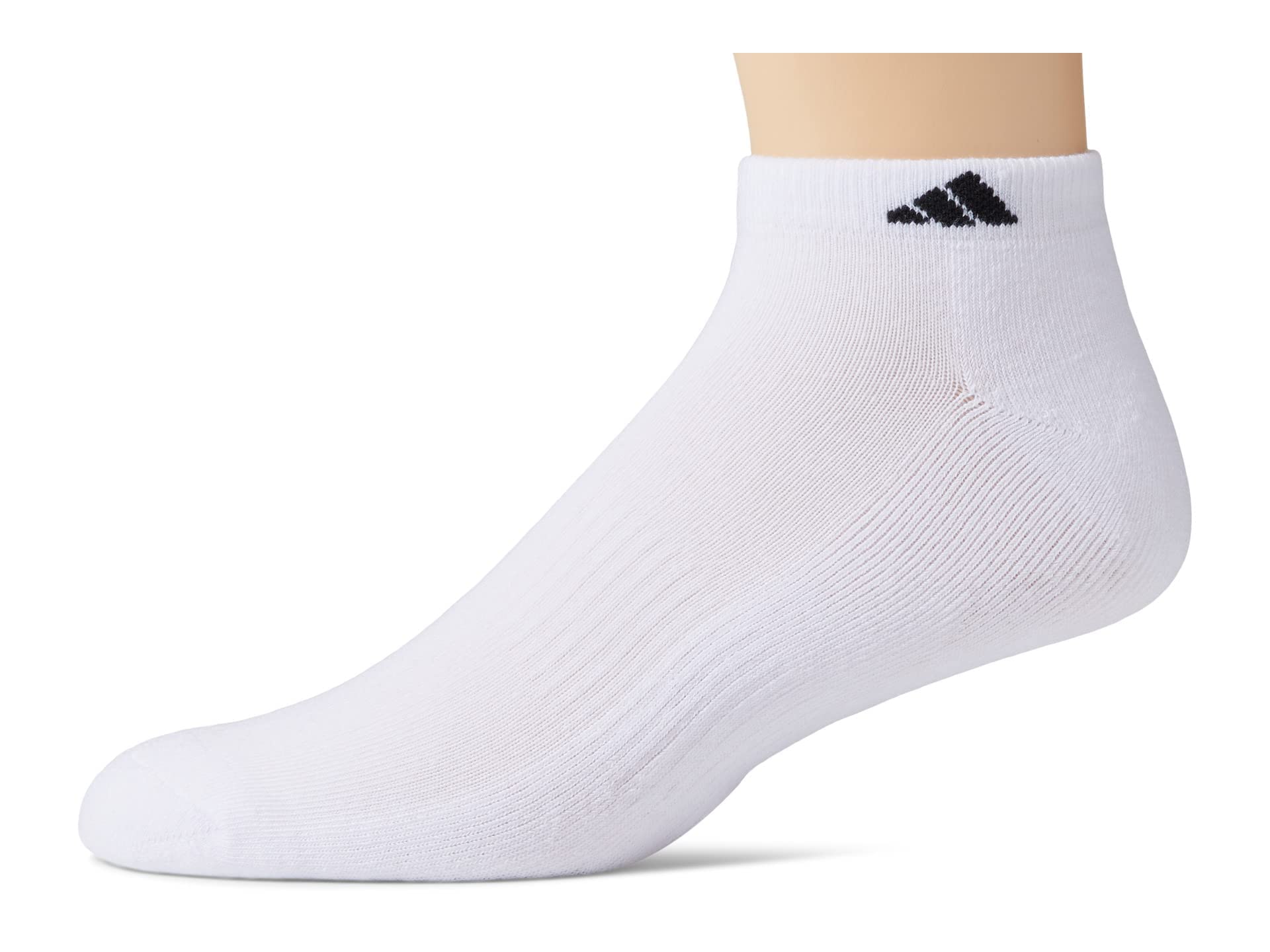 adidas Men's Athletic Cushioned Low Cut Socks with Arch Compression for a Secure Fit (6-Pair)