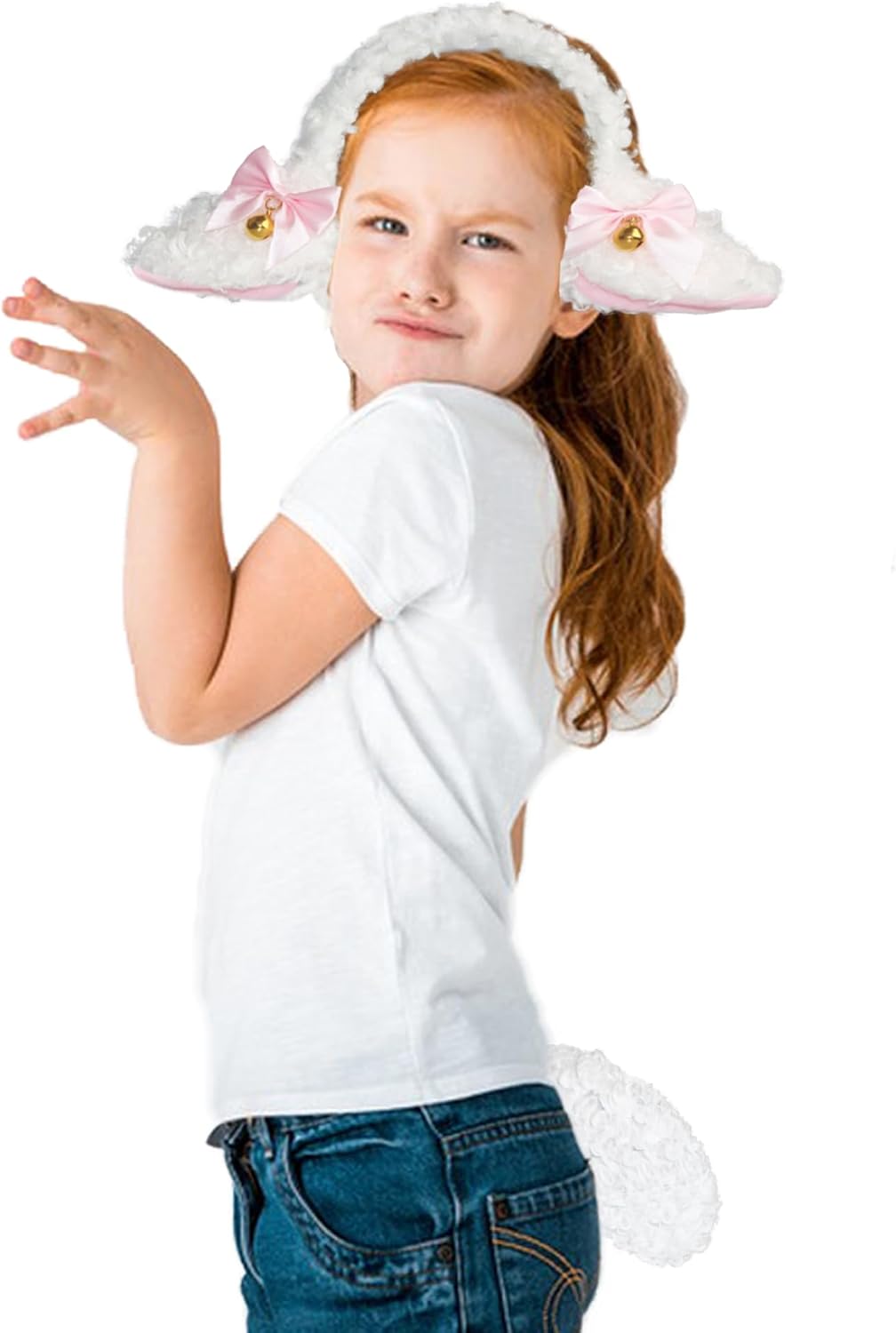 Tequise Lamb Headband and Tail Costume - Sheep Cosplay Accessories - Image 4