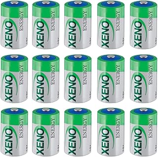 BALOLO (15-Pack) XLP-050F 3.6V 1200MAH Non-Rechargeable Lithium Battery Lithium Thionyl Chloride (Li-SOCL2) Battery Replacement for XLP-050F（XL-050F 1/2AA ER14250, ER14250/W B9604T