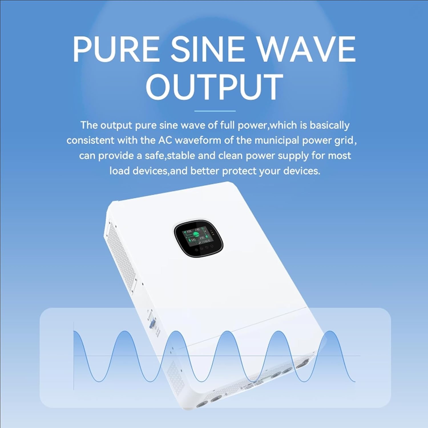 Pure Sine Wave Output of the Dawnice Inverter