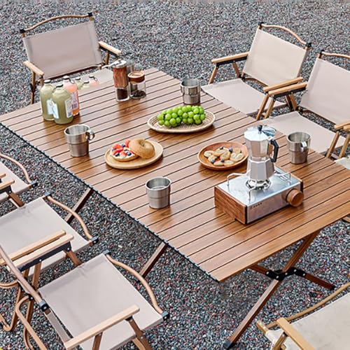Mesa de comedor plegable portátil, juego de mesa extensible para espacios pequeños, ligera, fácil de llevar, ideal para camping, picnics y reuniones al aire libre