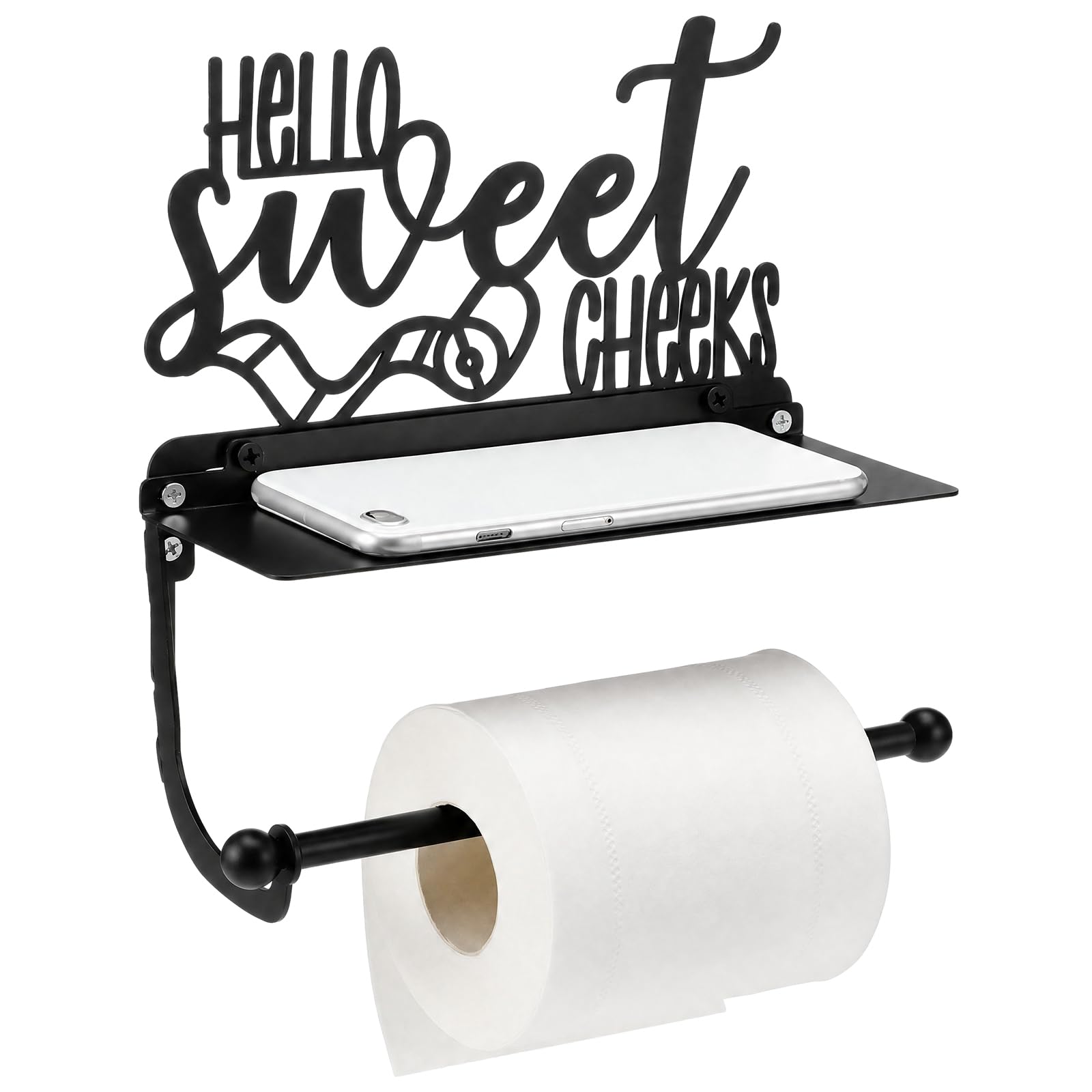 Pink Bow Toilet Paper Holder - Wall Mount -9