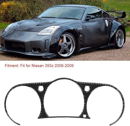Miniatura 3 de Instrument Cluster - Cubierta interior de fibra de carbono para salpicadero, medidor de velocímetro, ajuste para Nissan 350z 2006-2009