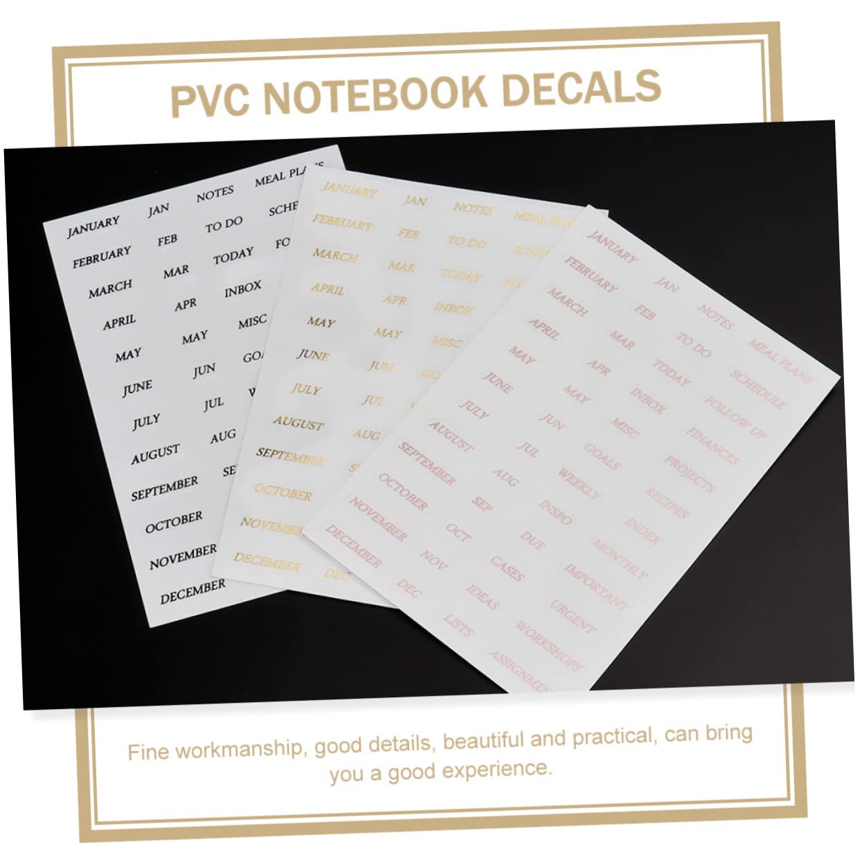 40fogli Adesivi Per Scrapbook Adesivi Decorativi Autoadesivi Per Pianificazione e Album Fotografici