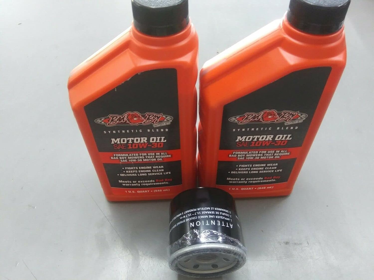 Bad Boy Mower Oil Change Kit for Yamaha Engines w/2 qts of