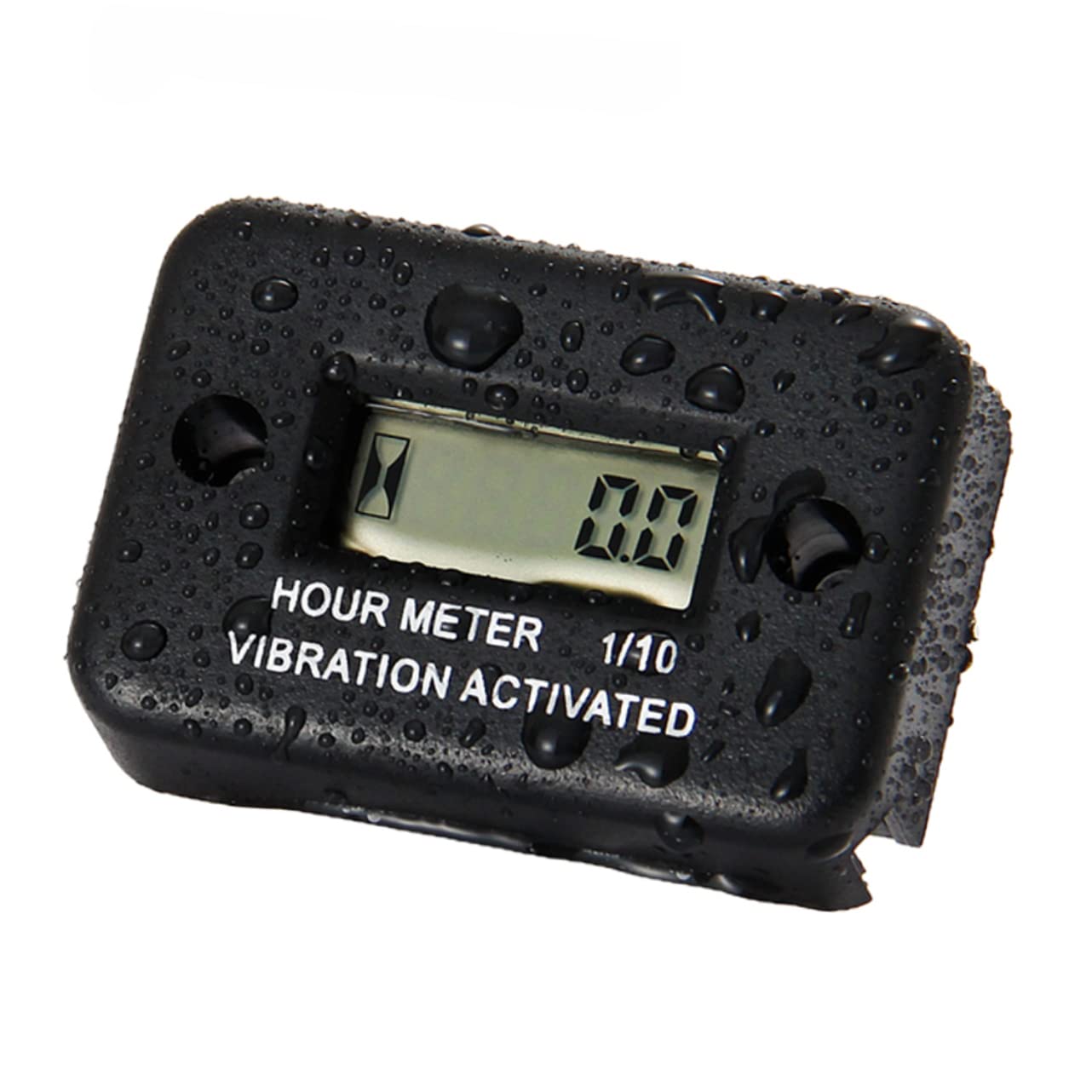 FAVOMOTO 3pcs Timer Hour LCD Display for Engine Lawn Mower Easy Installation Compatible Engines Black