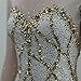 ZYDANC A,M,Girls' Figure Skating Competition Dress Gradient Ice Skating Costumes Rhythmic Gymnastics Leotard Rhinestones