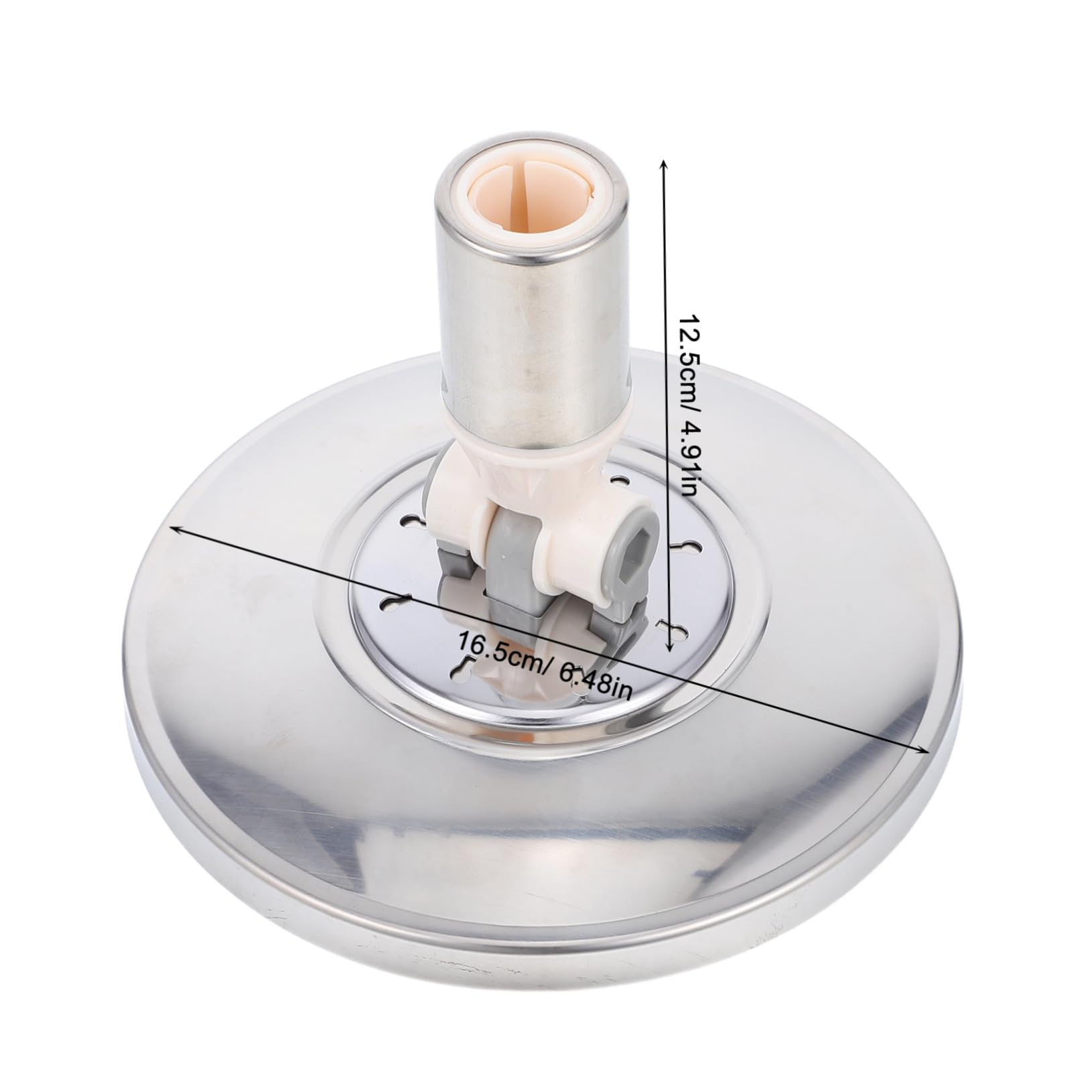 Spinning Mop Head Replacement Rotating Mop Rod Head Adapter Cleaning Scrubber Attachment for Efficient Floor Maintenance