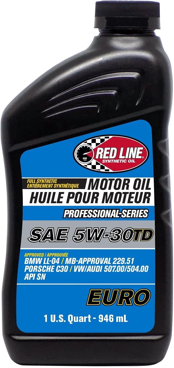 Red Line 12224 Professional Series 5W30TD Euro Motor Oil - 1 Quart