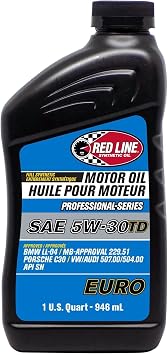 Red Line 12224 Professional Series 5W30TD Euro Motor Oil - 1 Quart