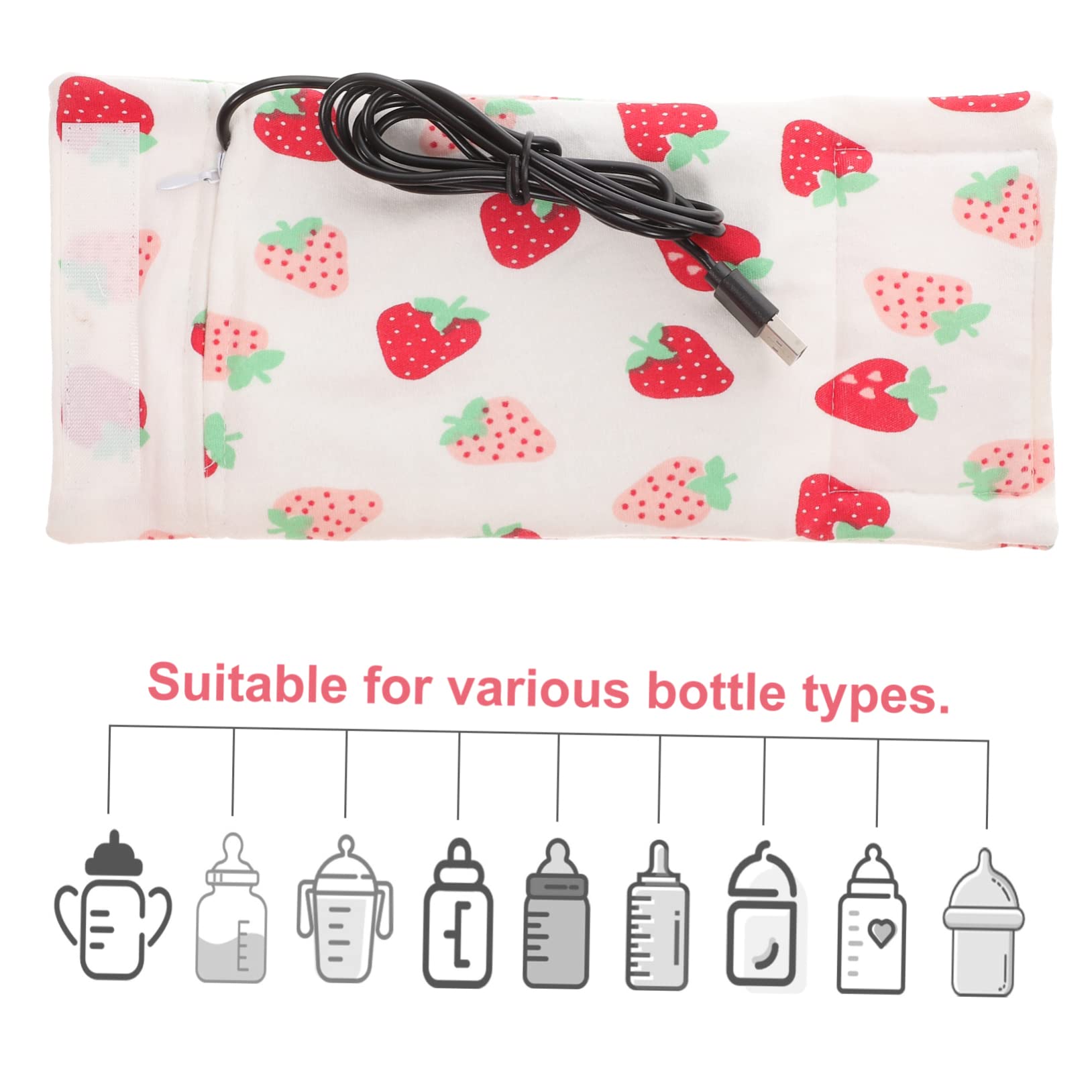 VICASKY 5pièces Chauffe-biberon Portable Usb Pour Lait Maternel Chauffant Pratique Pour Voyages Garde Les Biberons Chaud