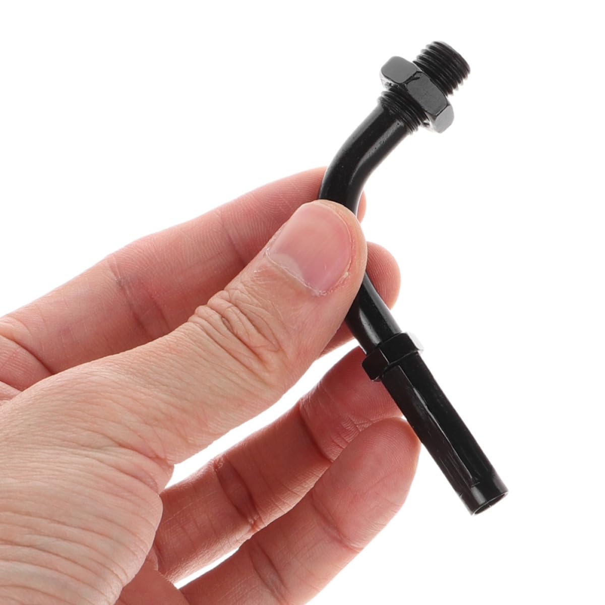 MAGICLULU Vis de Réglage pour Câble d'Accélérateur et Embrayage Moto Alliage d'Aluminium Noir Tête Coudée à 90° 2 Pièces Outil pour Réglage Précis Accessoires de Modification Moto
