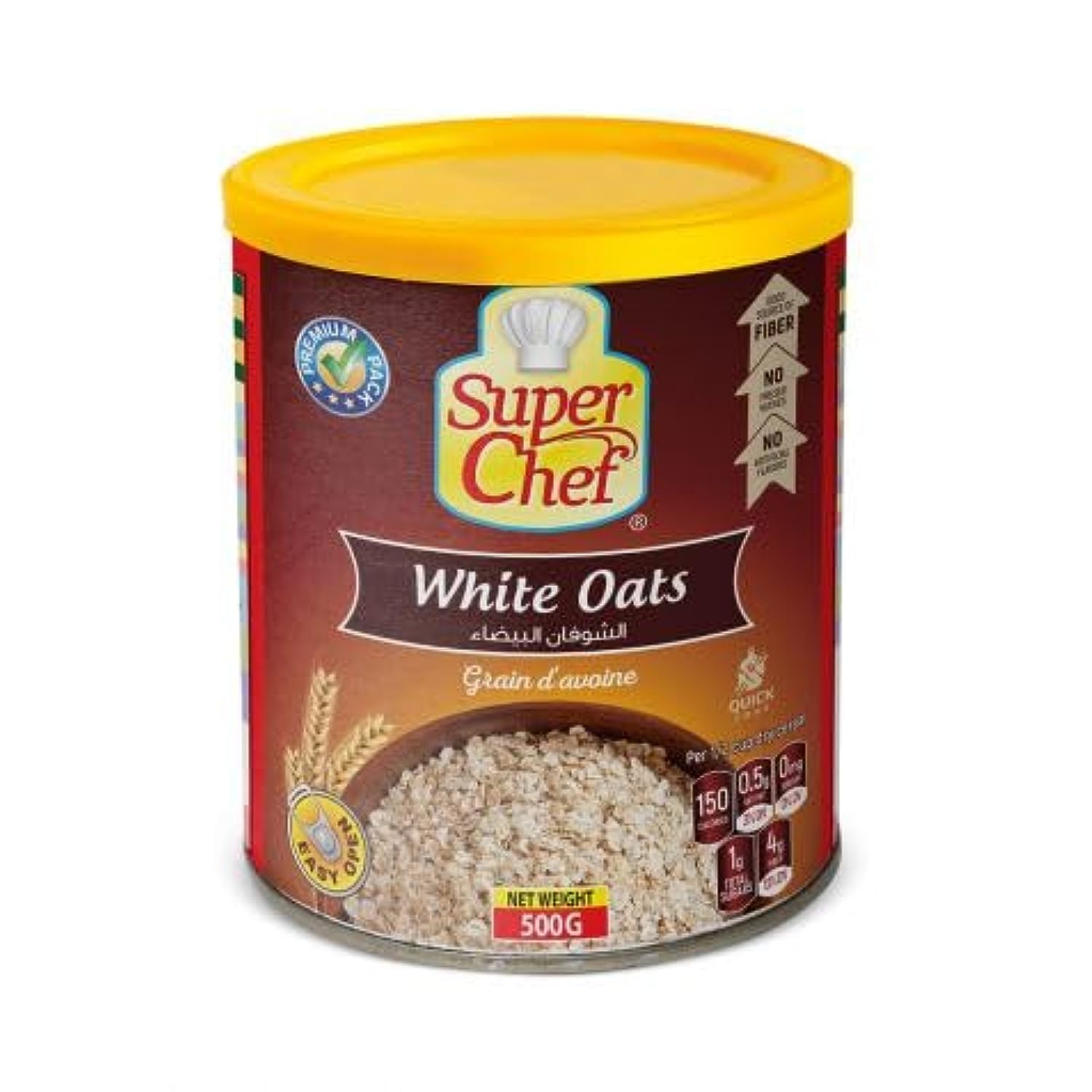 SUPERCHEF WHITE OATS 500GM