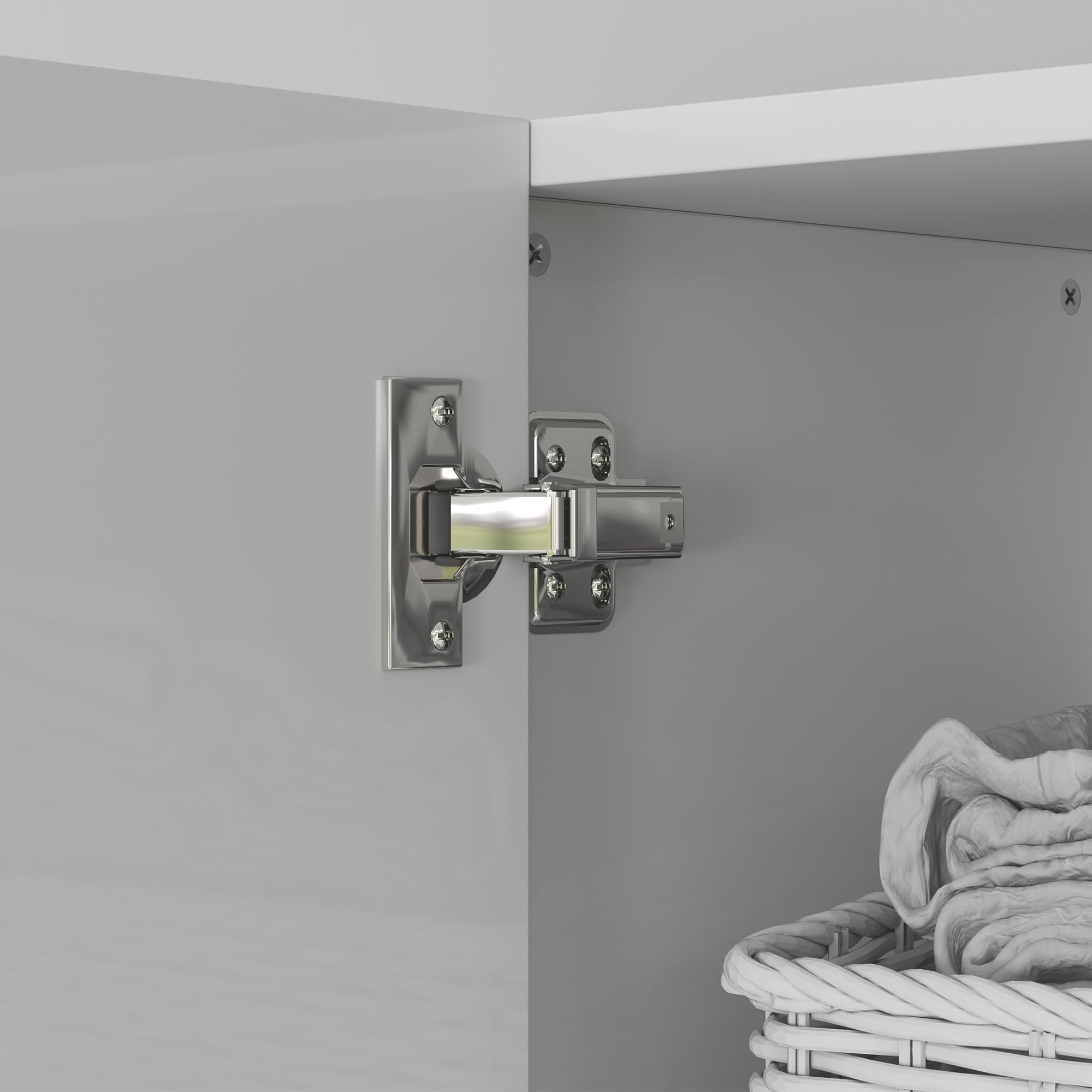 HOMCOM Armoire murale pour salle de bain avec étagères réglables et 2 portes - Meuble de salle de bain moderne pour les petits espaces - 40 x 30 x 160 cm - Blanc brillant