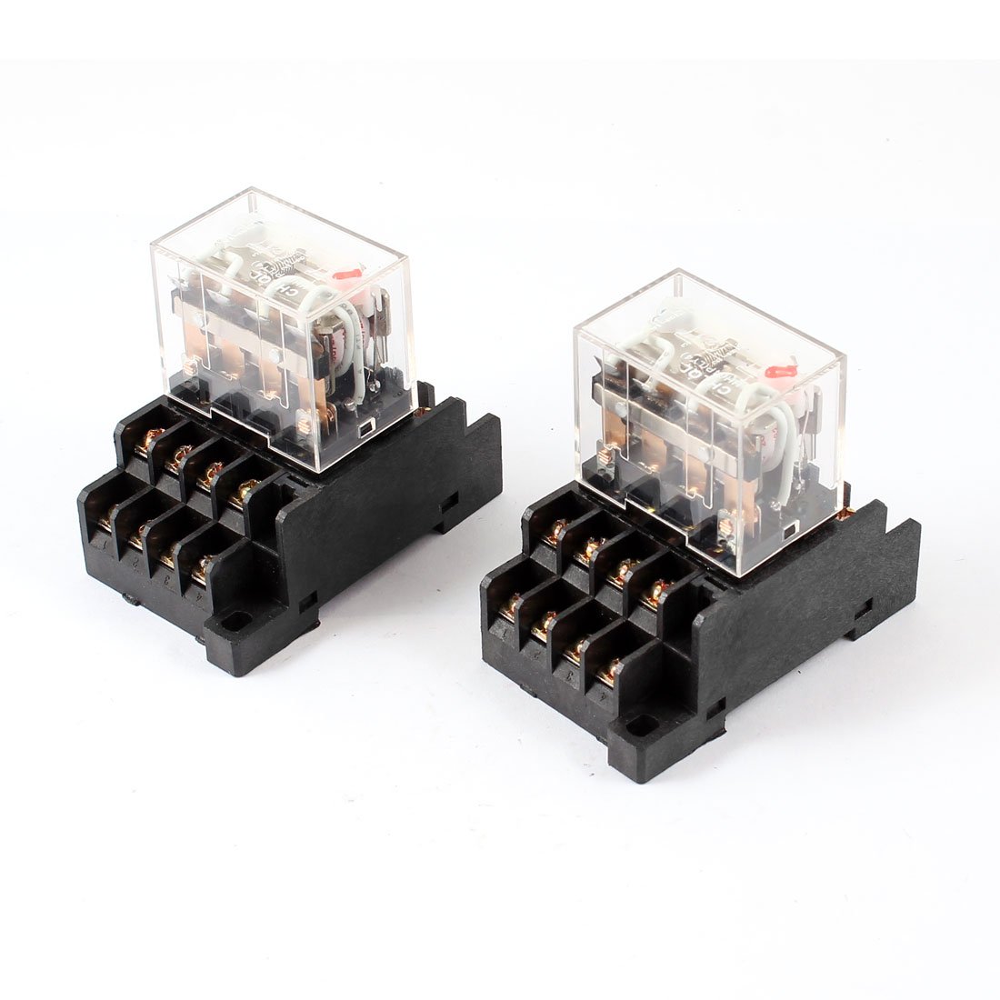 Relé de alimentación 4PDT de 14 pines con bobina AC 200/240V y luz LED rojo