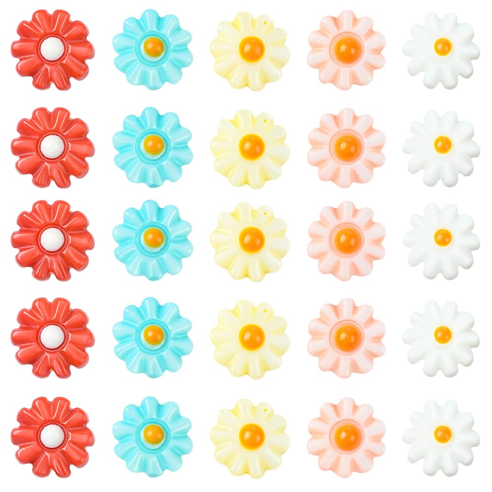 Perles de Coquillage Marguerite 8mm en vrac pour création de bijoux fleurs printemps été