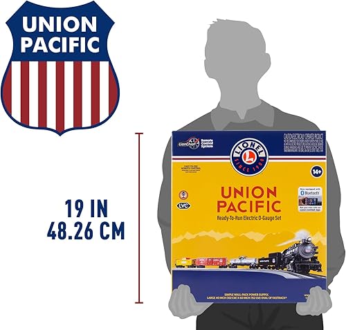 Miniatura 11 de Lionel Union Pacific Flyer LionChief 5.0 - Juego de tren eléctrico de calibre O con Bluetooth y control remoto