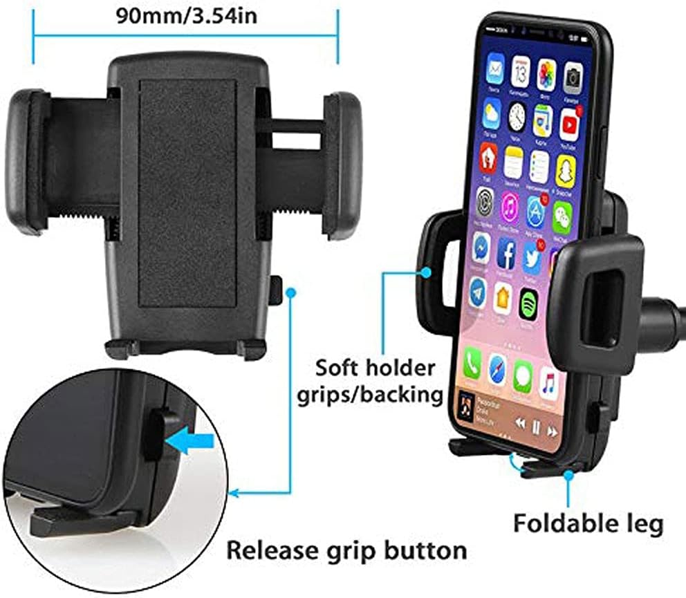 xbwei car bracket car rearview phone holder suction cup car creative seat gps bracket