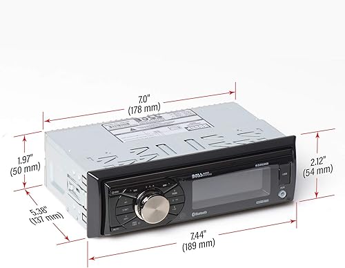 Miniatura 10 de Boss Audio Systems 611UAB - Estéreo multimedia para auto - Un solo Din audio Bluetooth y llamadas manos libres micrófono incorporado reproductor de