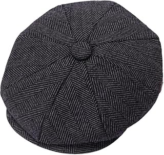 Men's Flat Cap Beret Hat Newsboy Cap Duck Squat Hat Ivy Hat Herringbone Newsboy Hunting Cap Tweed Cap Gatsby Hat Baker Boy Fabric Hat