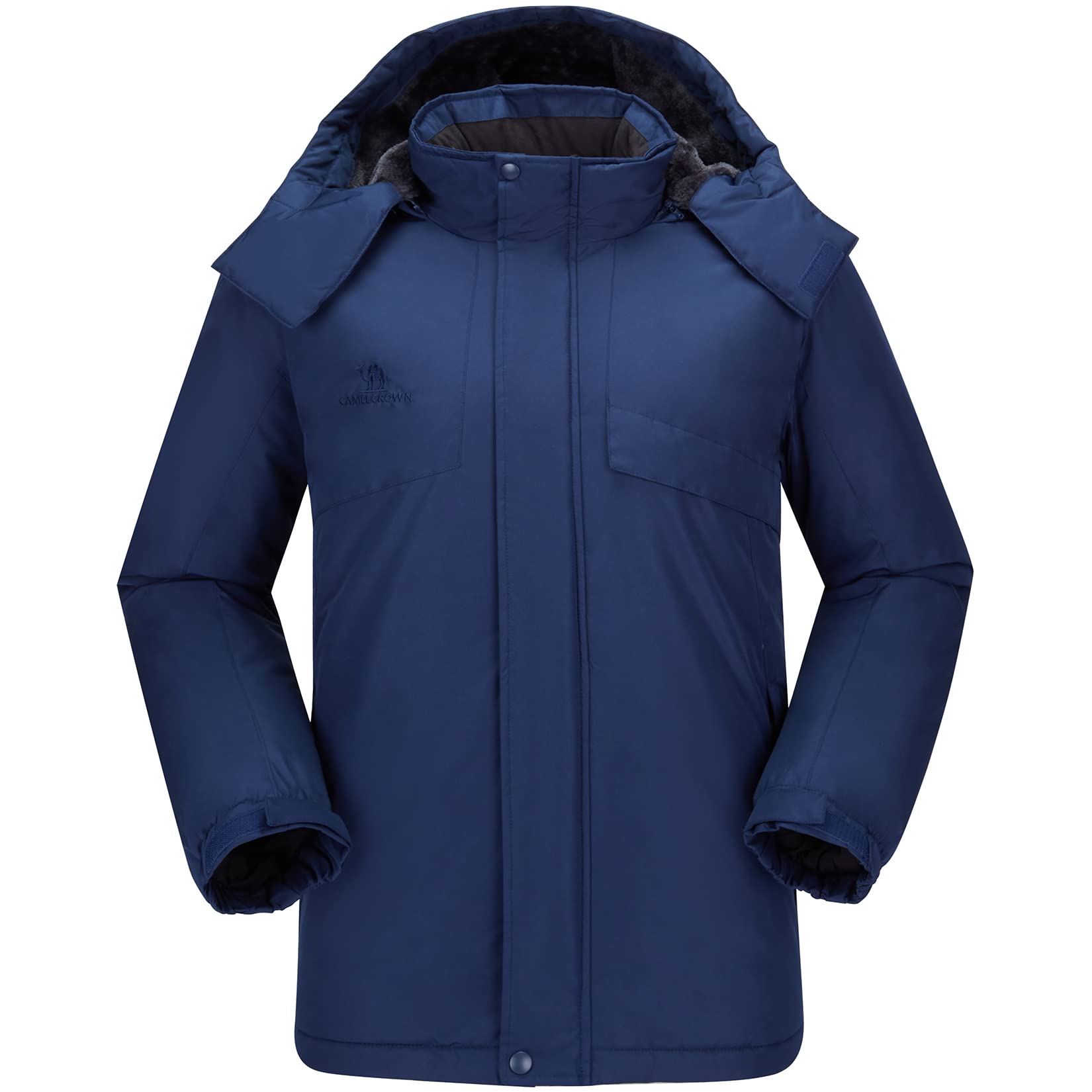 CAMEL CROWNMen's Waterproof Ski Jacket Warm Winter Snow Coat Mountain Windbreaker Hooded Raincoat Snowboarding Jacket