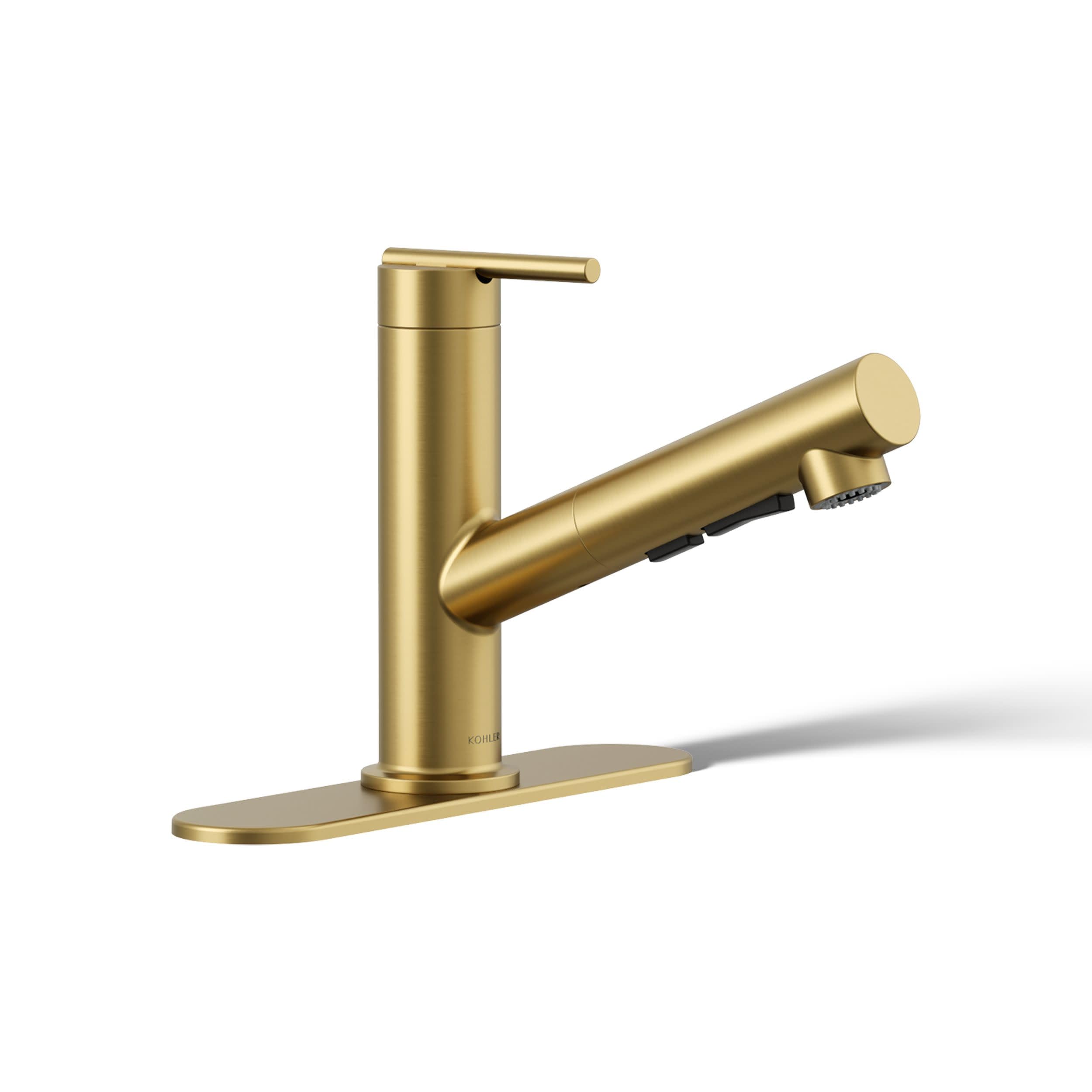 KOHLER 22976-2MB Crue Pull-Out Kitchen Faucet, Laundry Faucet with