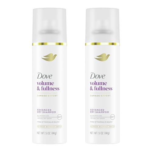 dove dry shampoo spray volume amp fullness absorbs oil to refresh hair without washing 5 oz 2-pack