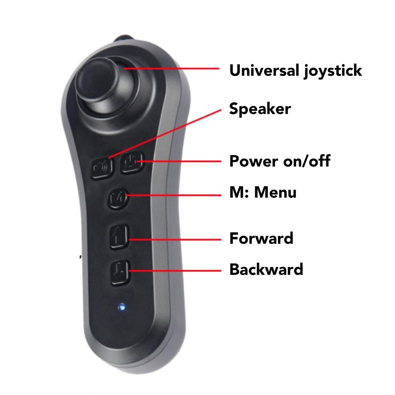 YWBL-WH Elektryczny Kontroler Typu Joystick dla Wózka Inwalidzkiego, 24 V DC Mobilne Akcesoria dla Wózków Inwalidzkich z Hamulcem z regulacją Prędkości Elektroniczne Zabezpieczenie