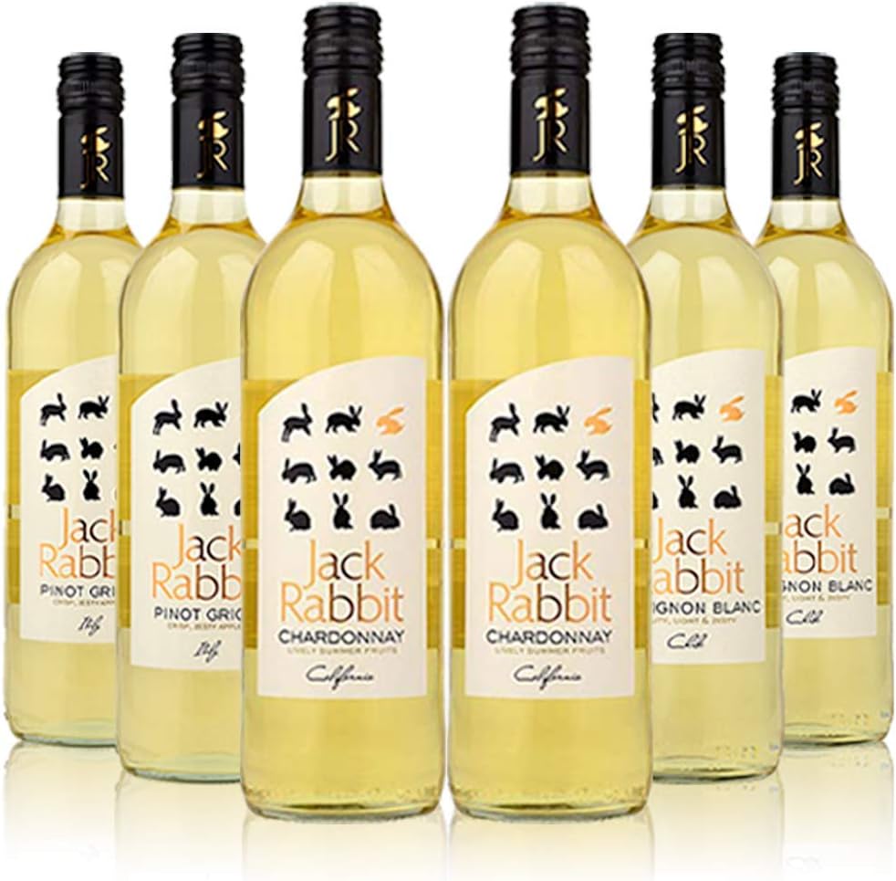 Jack Rabbit Mixed White Wine Variety Case (6 x 75cl) Sauvignon Blanc