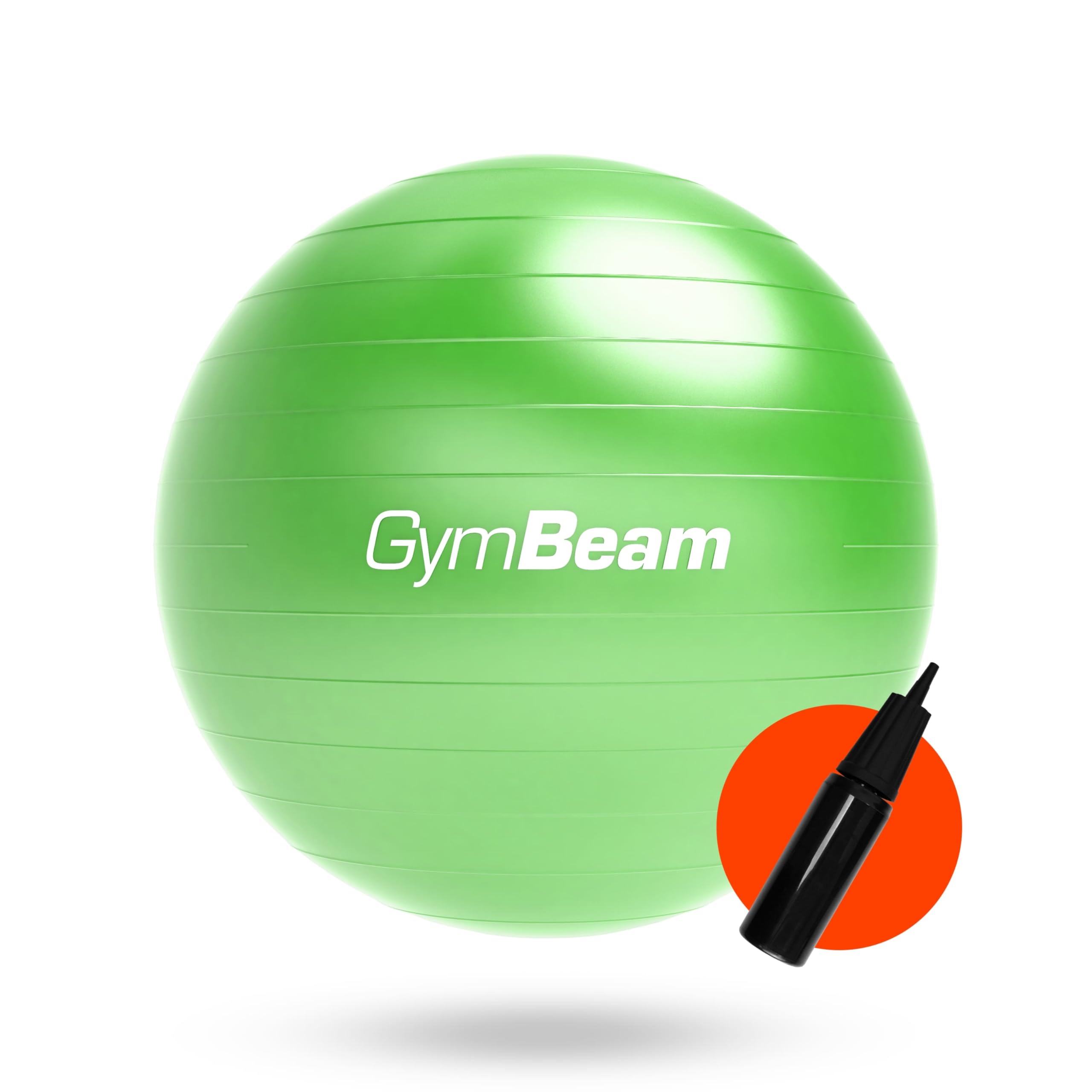 GymBeam Gymnastikball 85 cm - Inkl. Pumpe, verbessert Stabilität und Körperkontrolle, lindert Rückenschmerzen, geeignet für Kräftigungsübungen und Prävention von Rückenschmerzen, Sitzball (Green)
