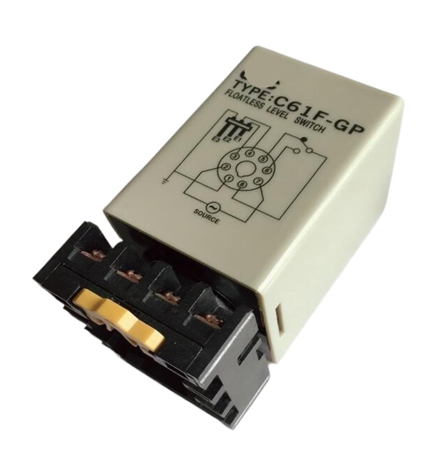 Relais de niveau C61F-GP AC110V interrupteur flotteur liquide avec socle 8PIN 5A