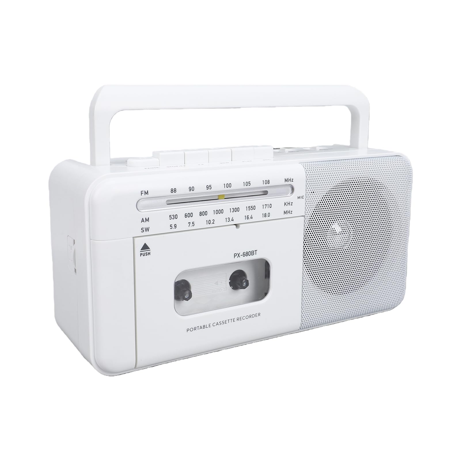 Luocute Reproductor de Casete Retro con Radio Am FM SW, Grabadora de Cinta Portátil con Conector para Auriculares, Función de Grabación, Bluetooth, Reproducción USB para Viajes en Casa