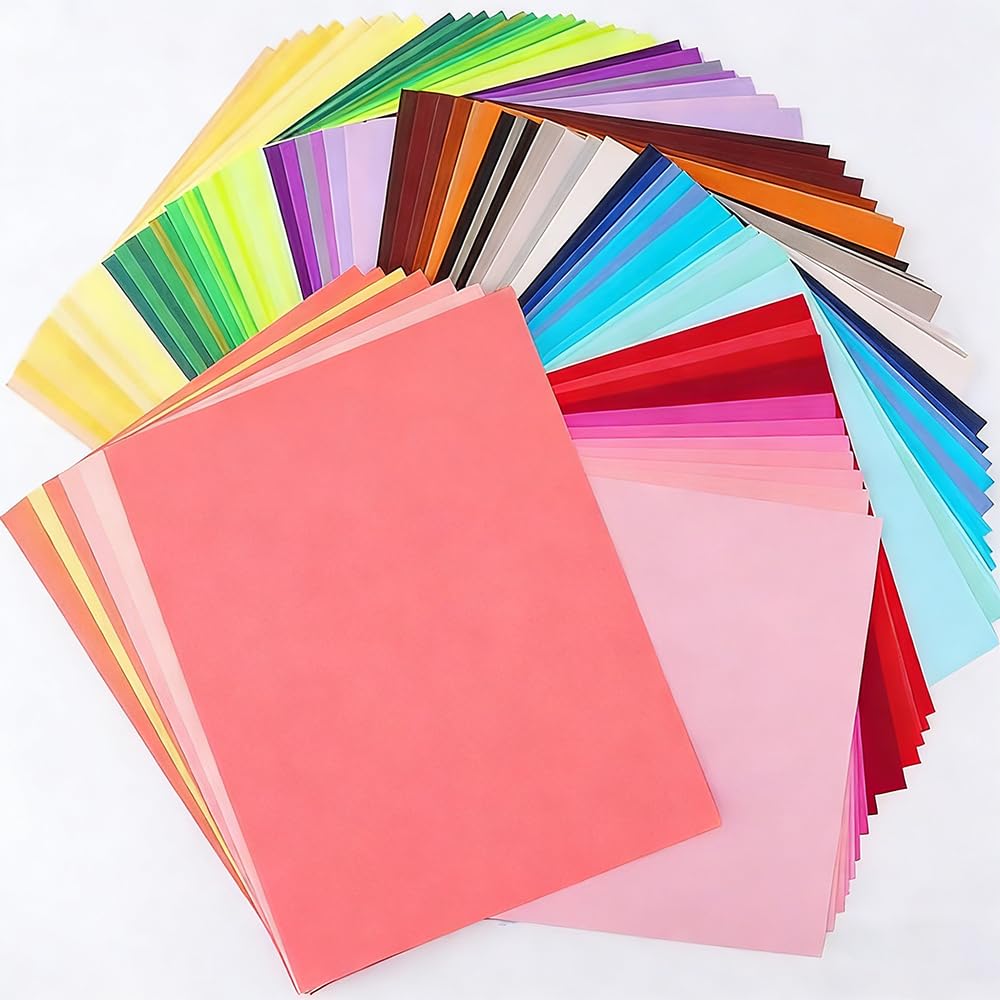 Papier do drukarki kartonowej 8,5 x 11, 20 kolorowych kartonów 29,5 kg/180 g/m² (200 szt. 8,5 x 11 cali)