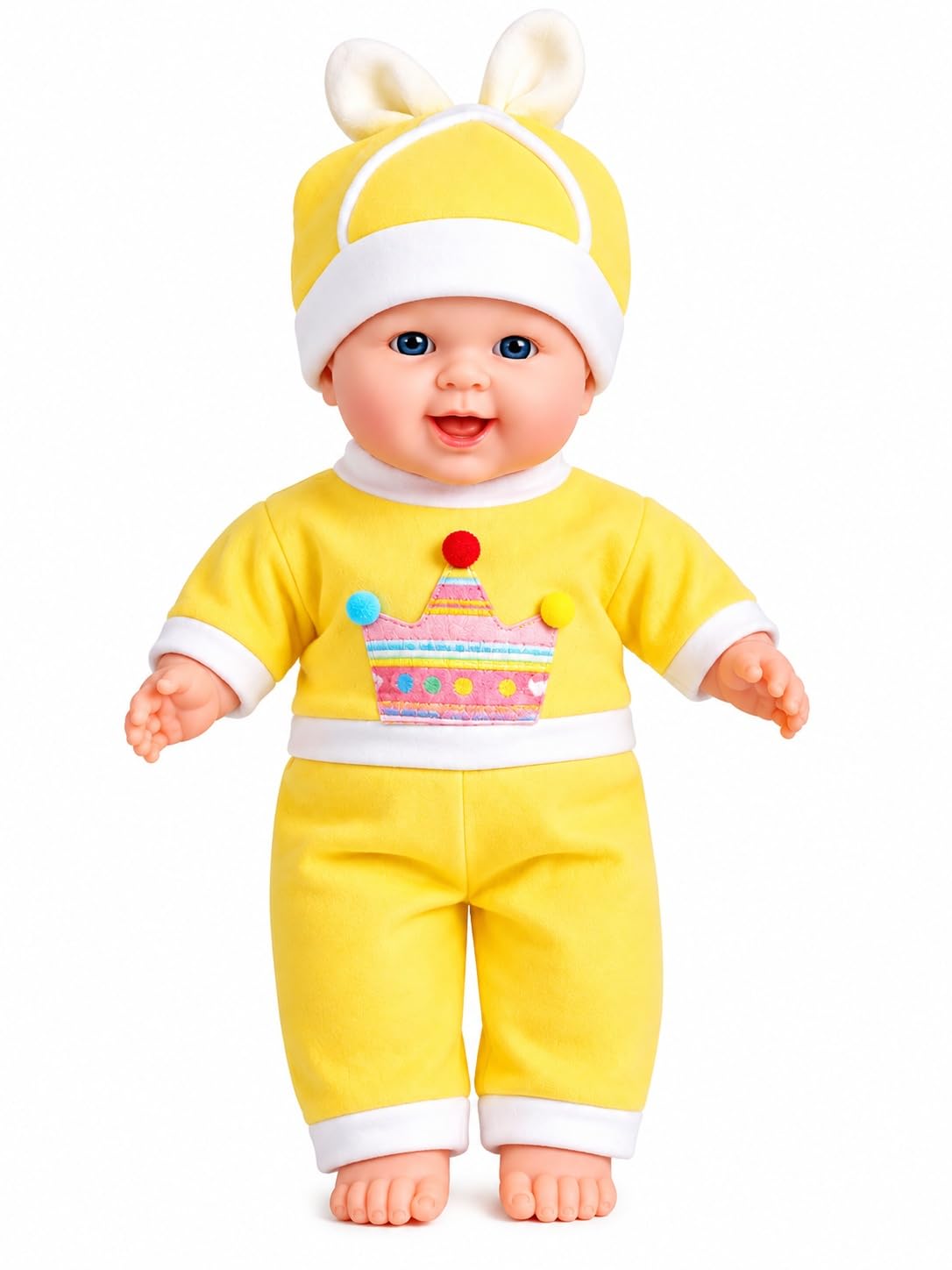 Musical Baby Doll for Kids Talking Singing Soft Plush Toy, Interactive Sound Doll for Boys & Girls, Pretend Play Toy, Birthday Gift for Toddlers, Multicolor, Pack of 1-image-43