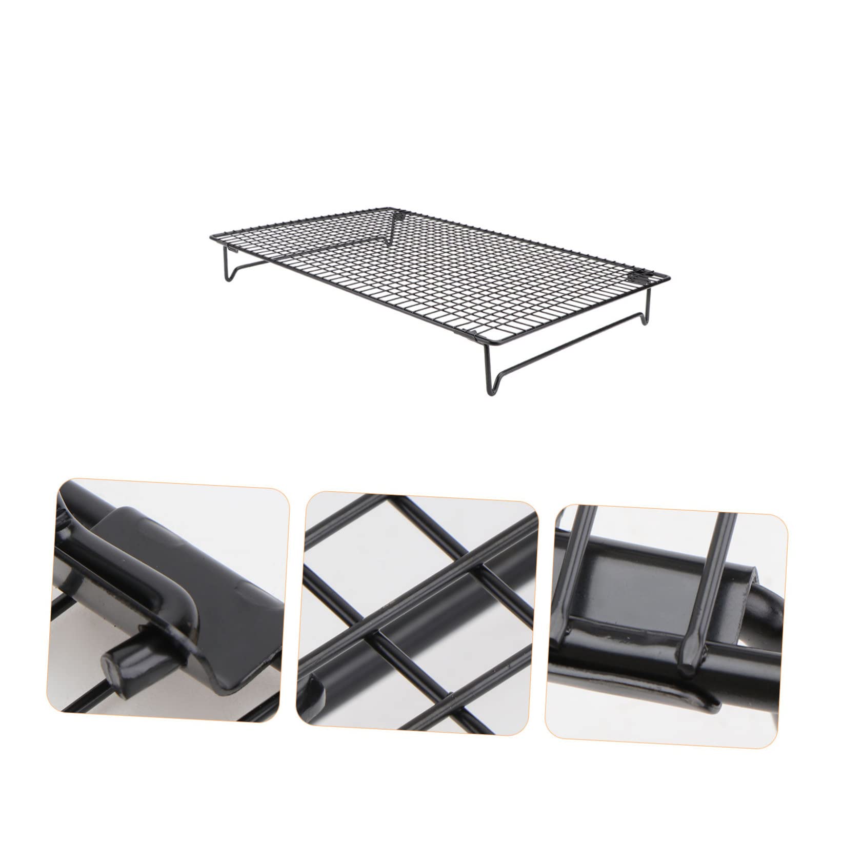 Grille de refroidissement pour gâteau, grille de refroidissement, biscuit, gâteau, pain, grille de refroidissement outil de séchage (couleur : or, taille : 46 x 26 cm