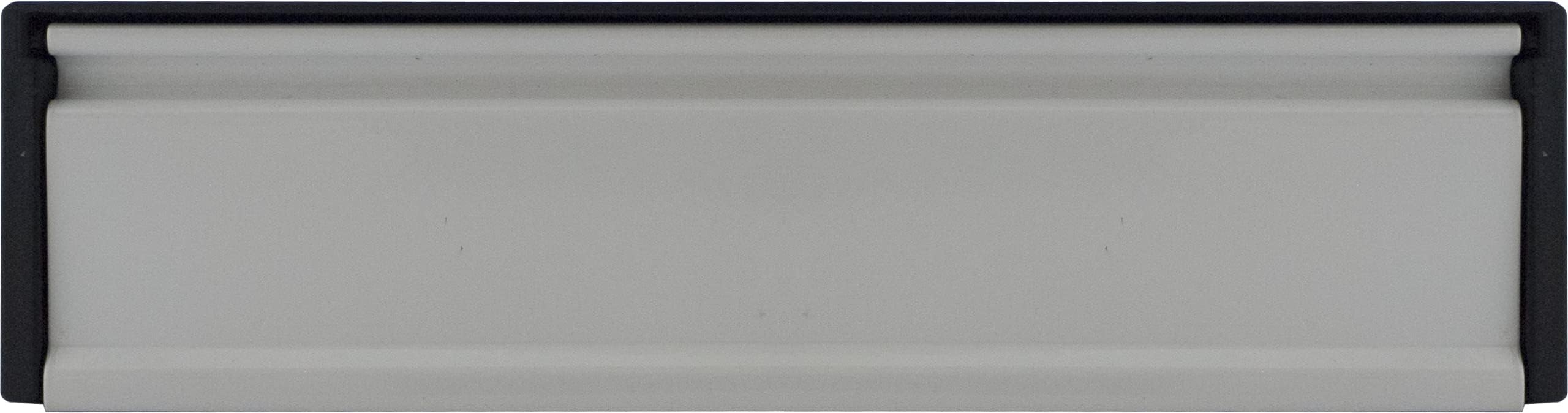 Xfort MailPlate 10" Letterplate White, Premium Draught Proof Postal Letterbox, Telescopic Sleeved Letter Box for Wooden, Composite and uPVC Midrail Doors with 40-80mm Door Thickness.