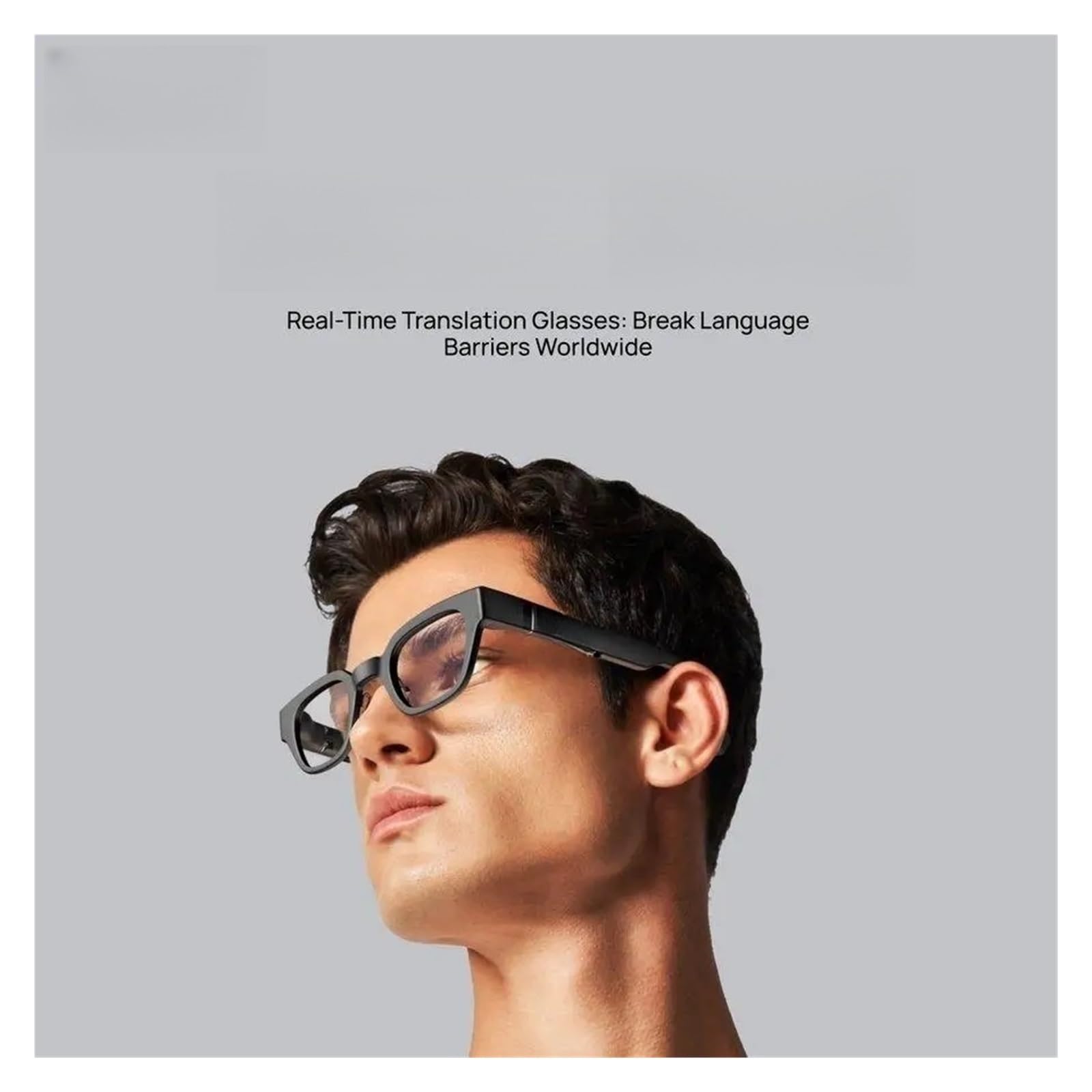 Compatible con Las Gafas Inteligentes inalámbricas de Realidad Aumentada INMO GO. Asistente de IA for música, Llamadas, traducción, teleprompter, navegación y Audio Bluetooth. En Stock.(GO with Lens)