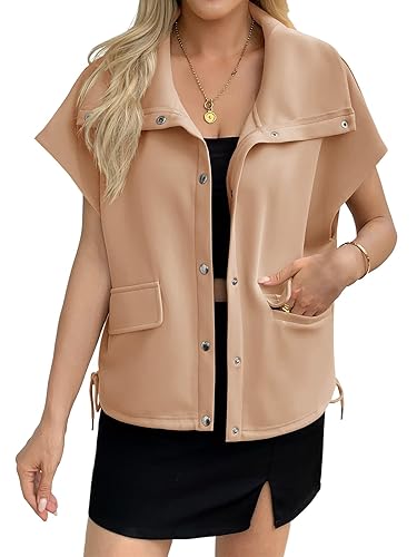 MAOECO Fall Spring Vest for Women 2025 Sleeveless Tops Dressy