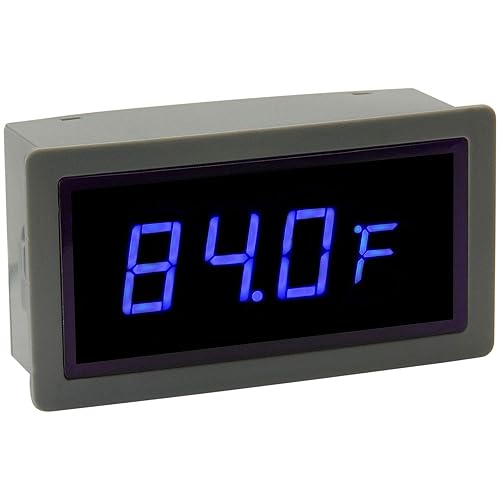 Sensor externo de visualización de temperatura con LED azul