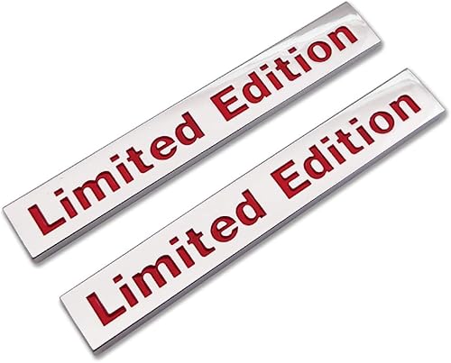 Miniatura 1 de 2 calcomanías de metal cromado de edición limitada, emblema de logotipo 3D de alta calidad para maletero trasero de automóvil, calcomanías para