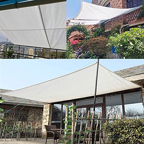 Toldo vela rectangular 1.8x8.5m amarillo arena, lona de sombra con protección UV 3