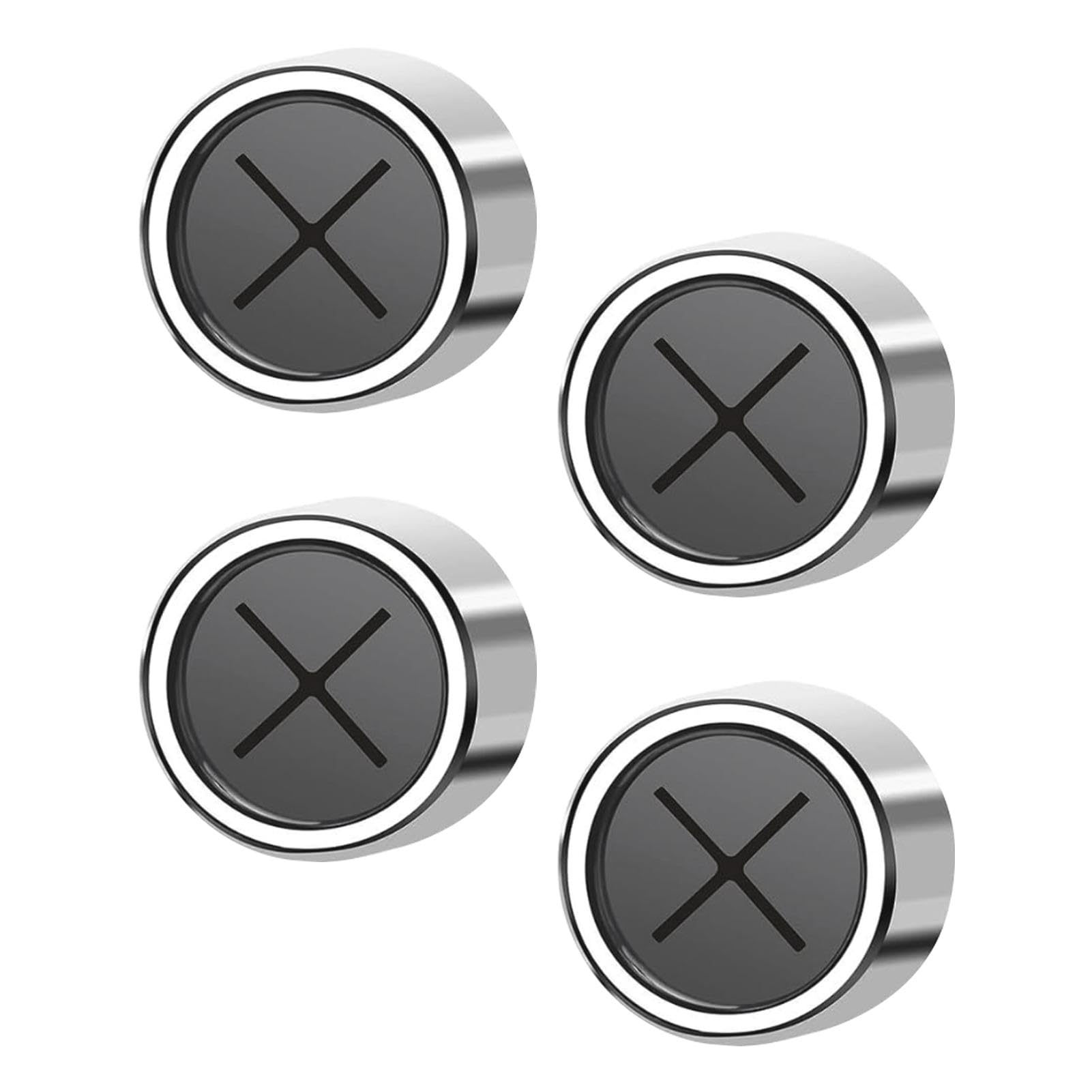 Munsesi 4 Pcs Self-Adhesive Tea Towel Holders, Round Towel Hooks Stick on Wall Mount, Push in Suction Kitchen Holders, No Drilling Required, Towels Rags Holder for Bathroom, Kitchen and Home