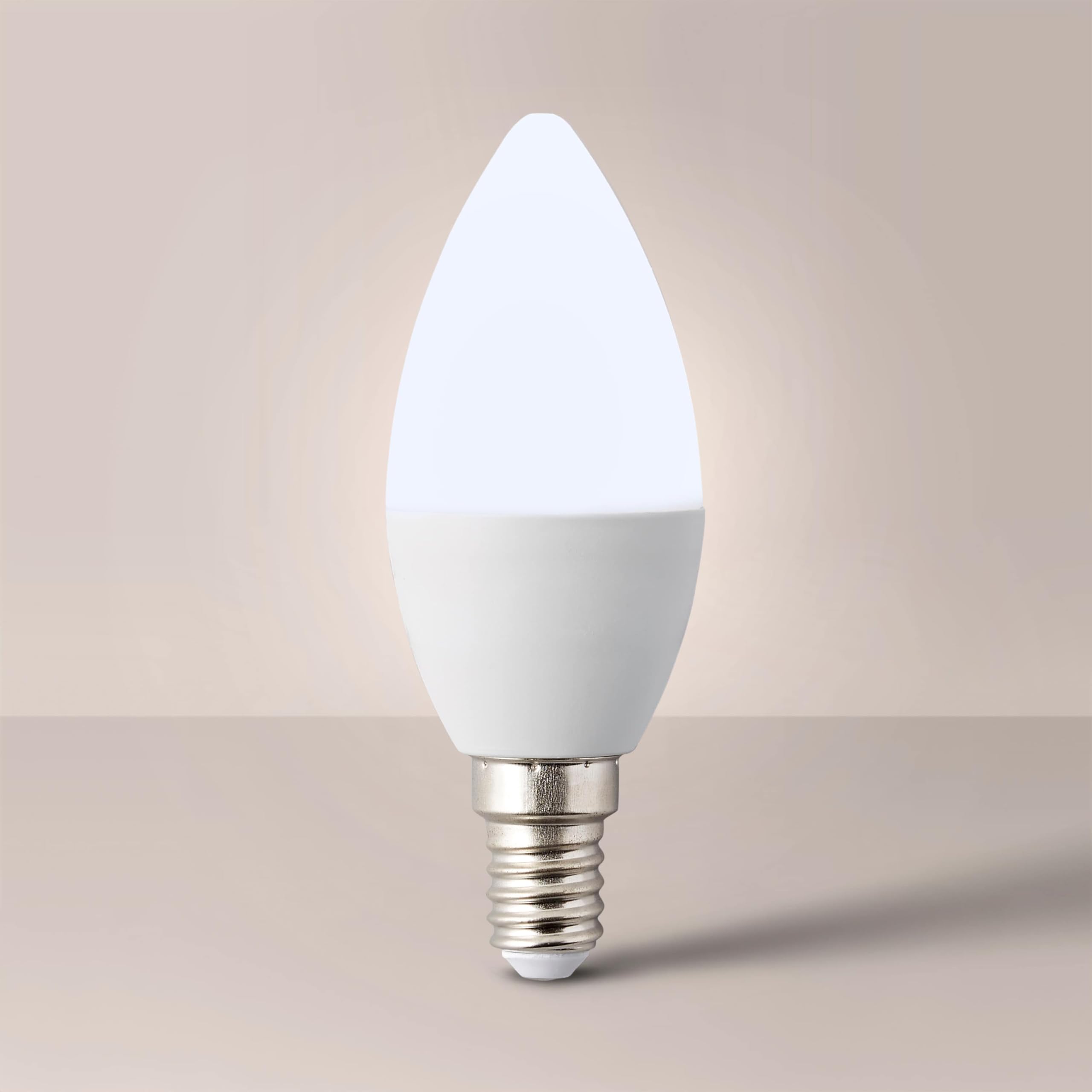 MiniSun | 4W High Power LED SES E14 Frosted Opal Candle Bulbs | LED Bulbs, Home Décor & Improvement Essential | 3000K Warm White
