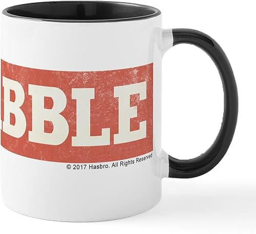 Miniatura 105 de CafePress Scrabble Champion - Taza de café de cerámica (11.0 fl oz) 2-Blanco/Negro Interior - Scrabble Champion,Blanco - Logo,Blanco - Logo
