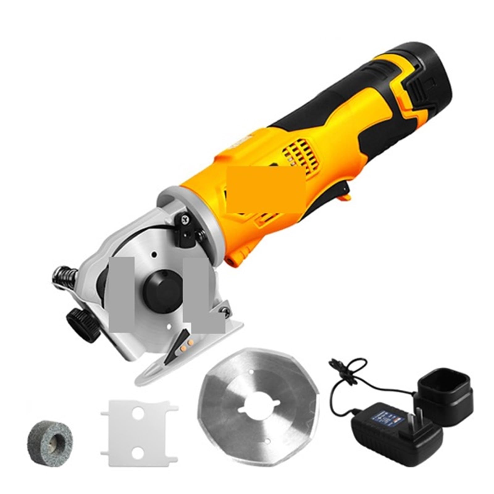 Tijeras eléctricas recargables inalámbricas de 16,8 V, tela de cuero multiusos, sastres, cuchillo redondo eléctrico, tijeras de mano