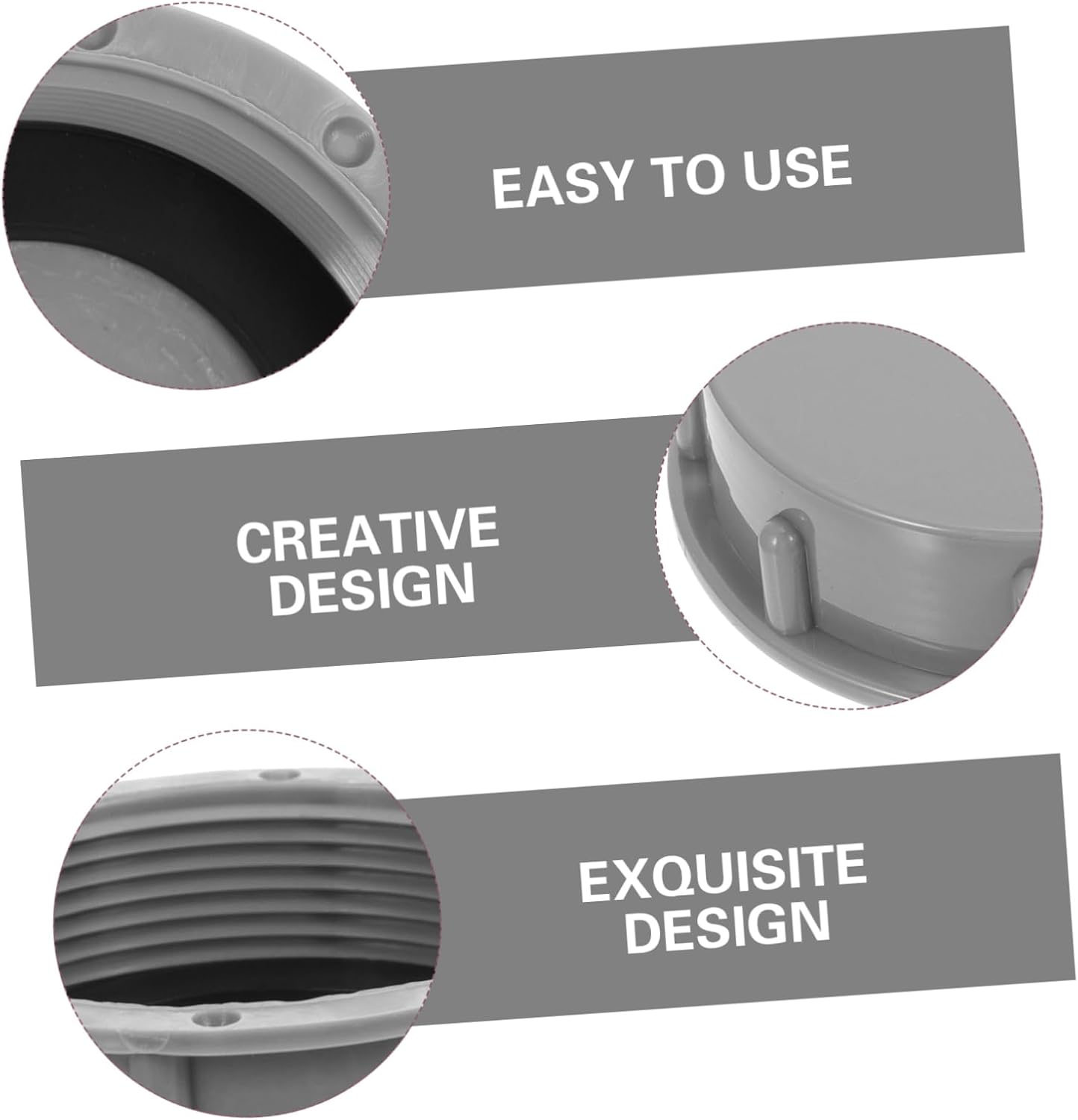 Holibanna 6PCS Drain Protective Covers Set 1.5 2 Kitchen Sink Plug Caps PP Caps for Waste Processor Waterproof and Easy to Install Suitable for Household Use