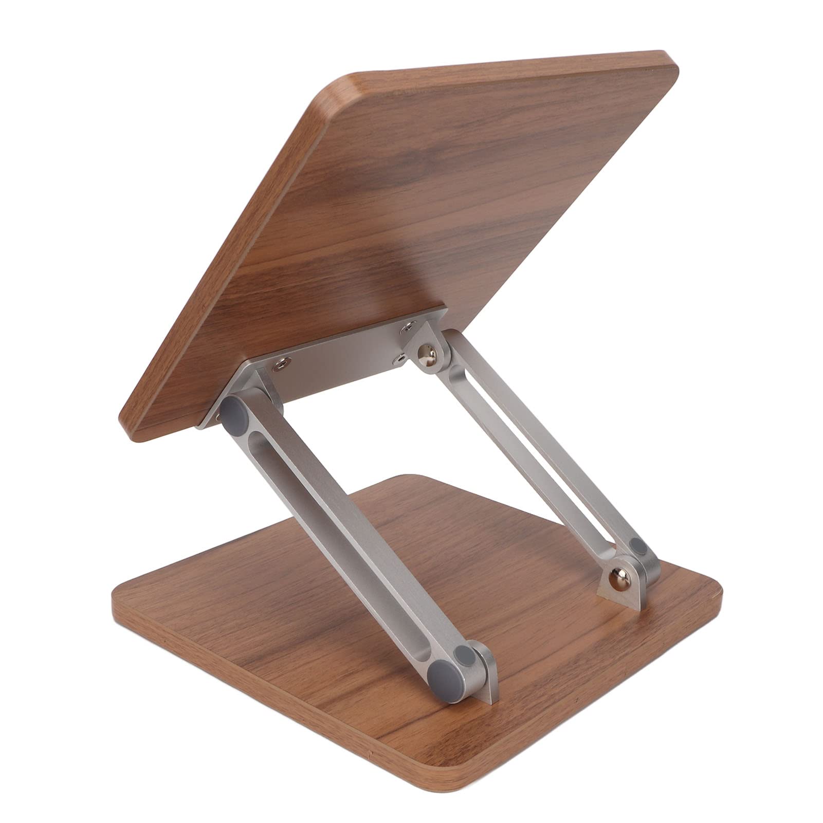 Pongnas Supporto per Laptop, Legno Porta Laptop Accessori da Scrivania con Comodi Design Regolabile Ergonomico in Lega di Alluminio in Lega di Legno Profondo Office Staffa per in per per per per