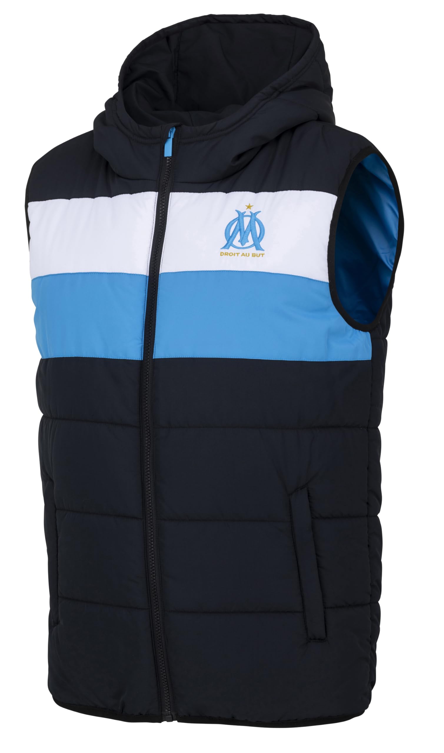 OLYMPIQUE DE MARSEILLE Doudoune sans Manche Om - Collection Officielle