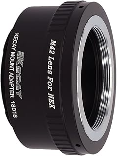 KECAY M42 (42mm) Screw Mount Lens to Sony NEX E-mount Mirrorless Camera, Adapter Ring for Sony NEX-3, NEX-3C, NEX-5, NEX-5C, NEX-5N, NEX-5R, NEX-6, NEX-7, NEX-F3, NEX-VG10, VG20