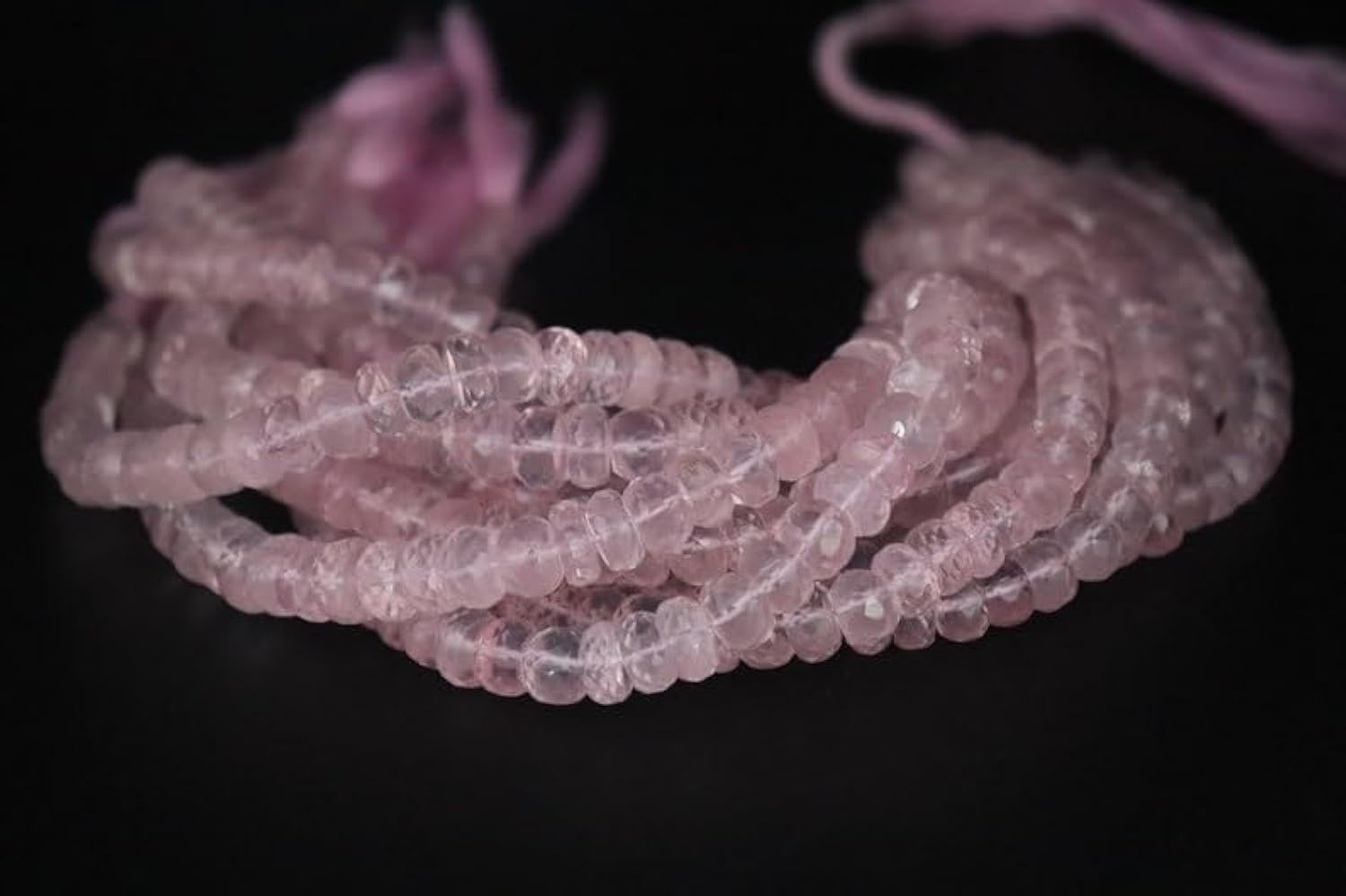 Perles en quartz rose naturel à facettes 8mm, minéraux haut de gamme pour bijoux